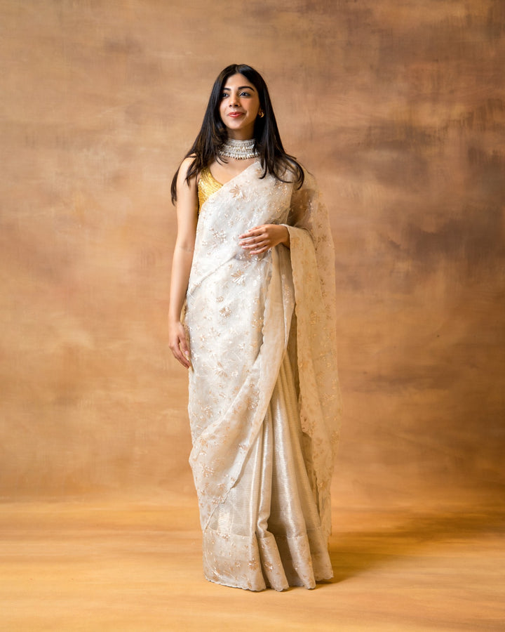 Gold Silver Benarasi Saree