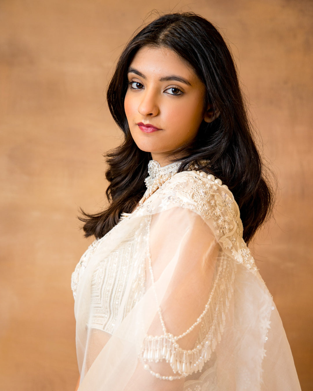 White Organza Saree