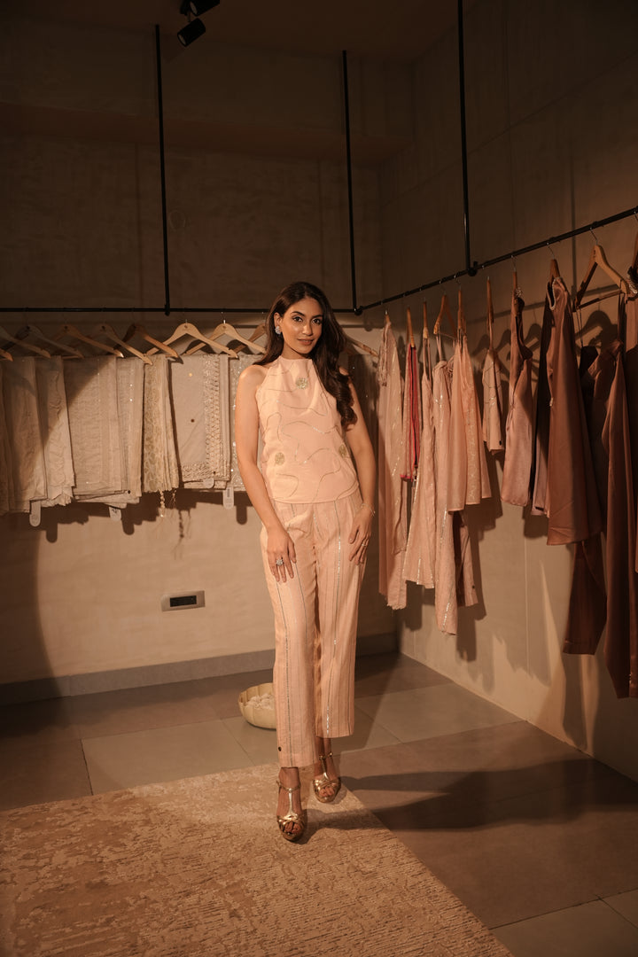 Peach Gota Trouser