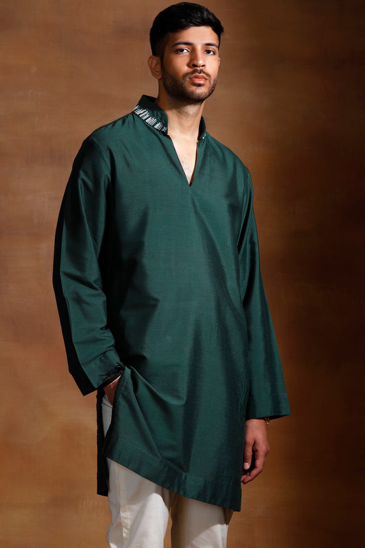 Green Men's Kurta