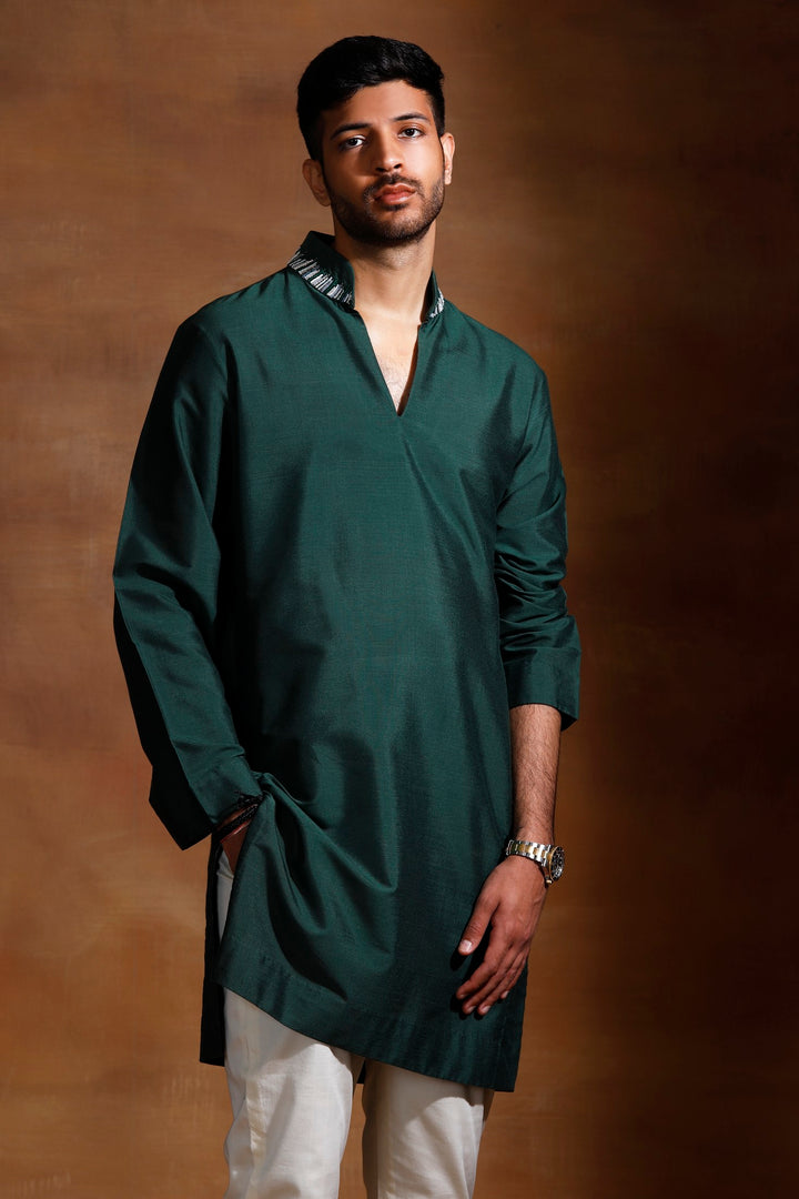 Green Men's Kurta