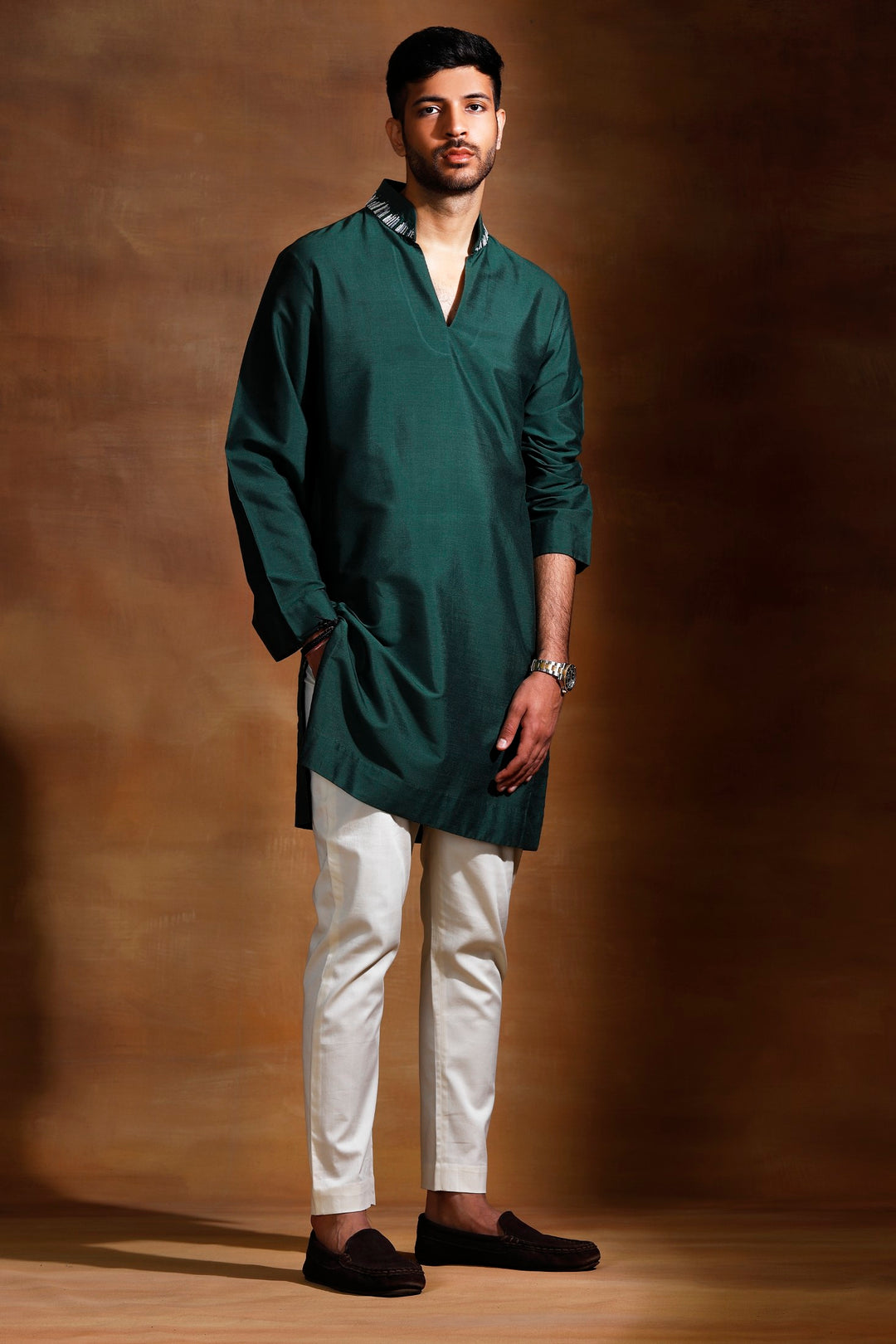 Green Men's Kurta