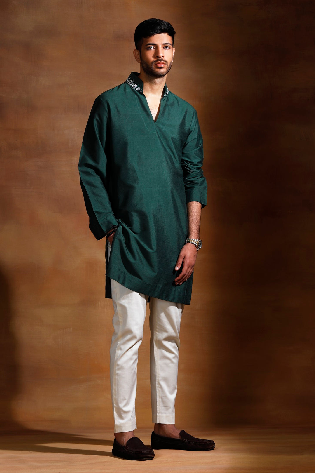 Green Men's Kurta