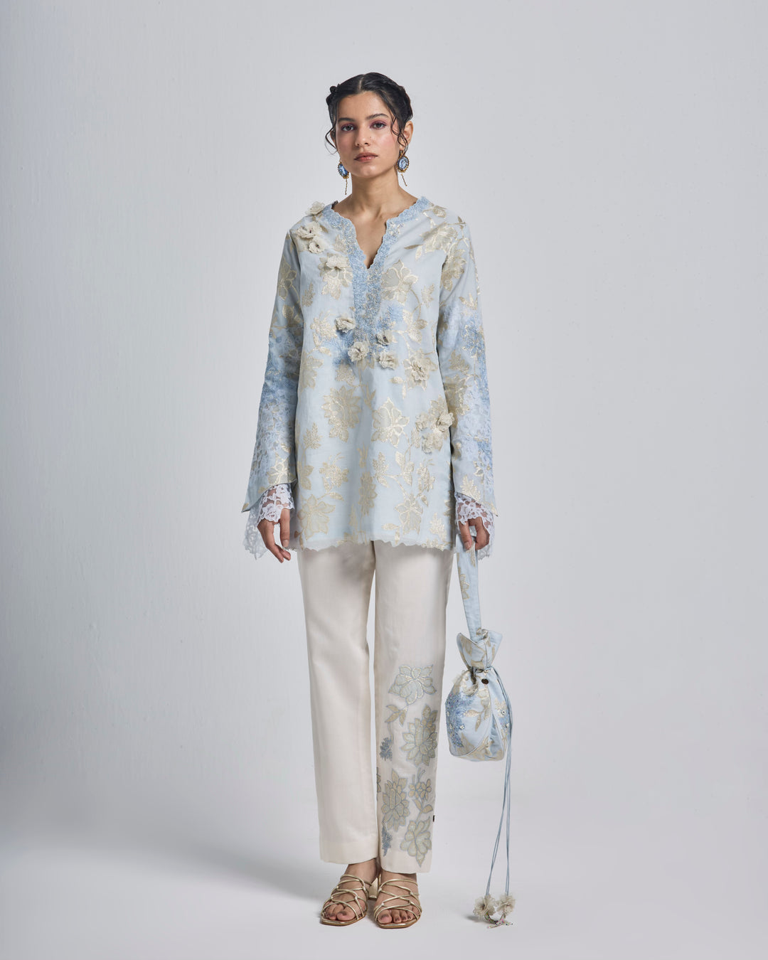 Reva Kurta - Misty Blue