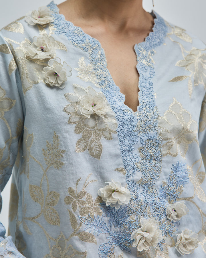 Reva Kurta - Misty Blue