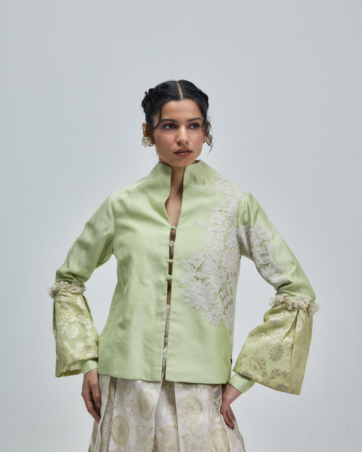 Ziya Top - Lime Pearl