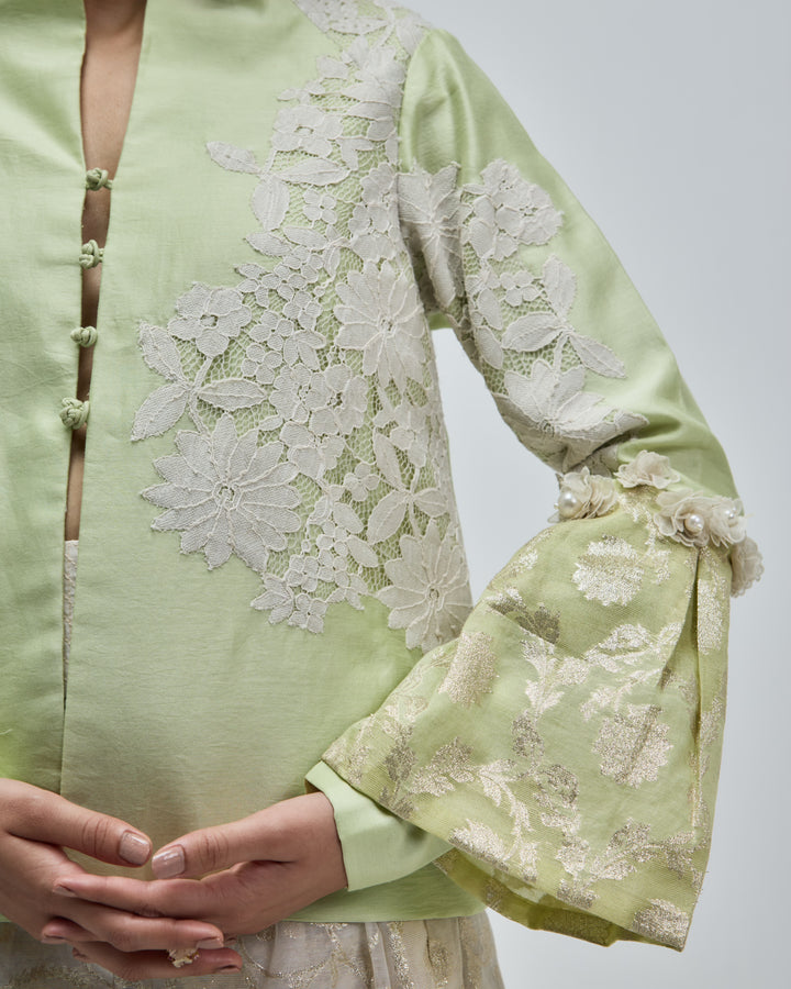 Ziya Top - Lime Pearl