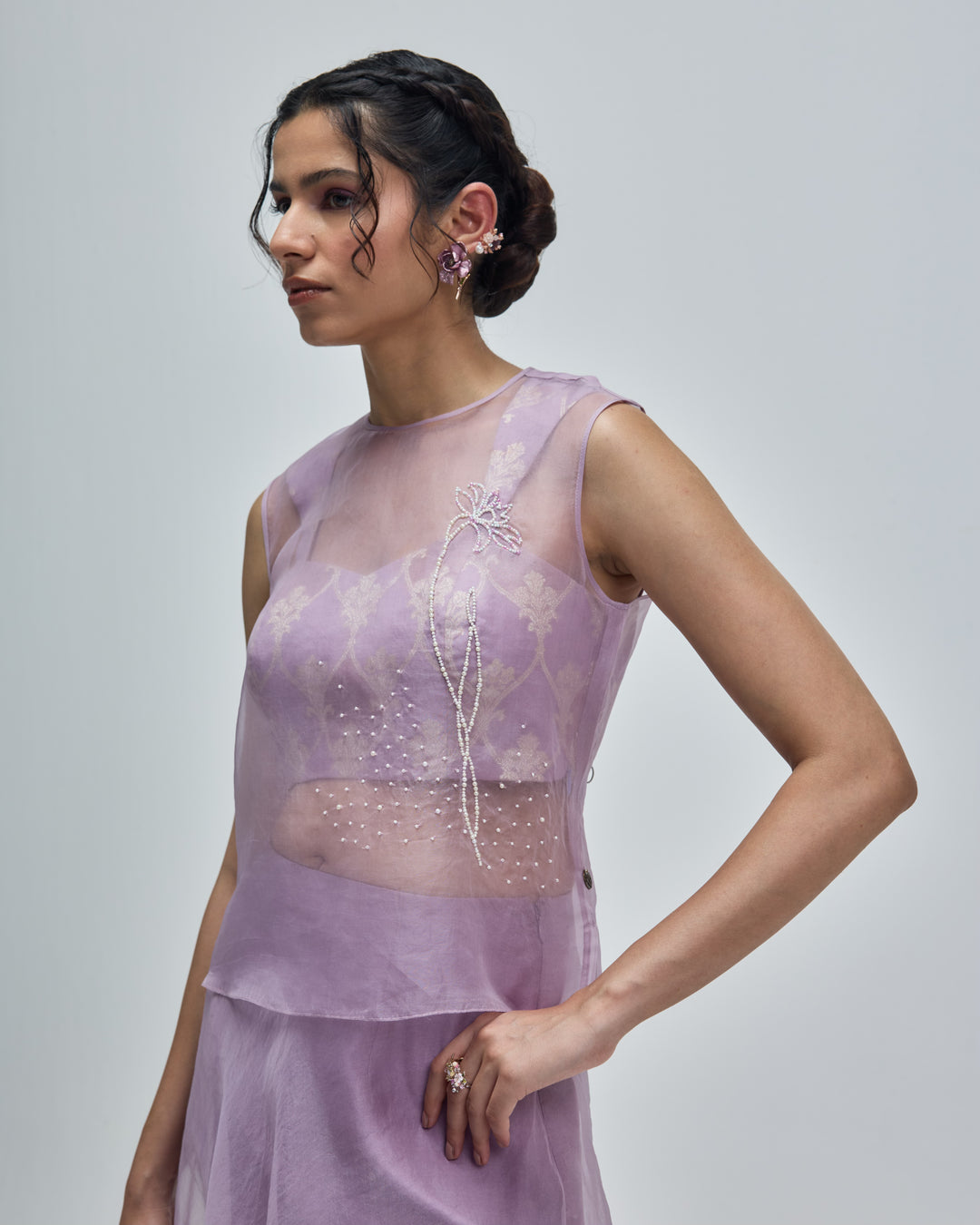 Nazm Top - Dusty Lavender