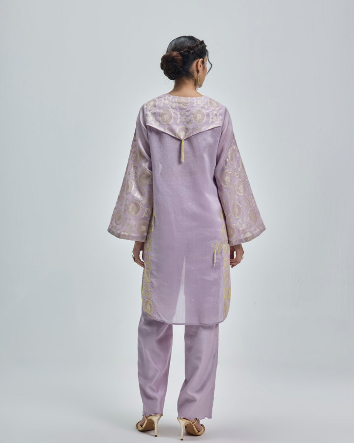 Leher Kurta - Antique Mauve