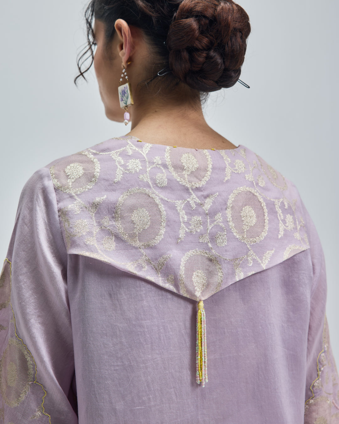 Leher Kurta - Antique Mauve