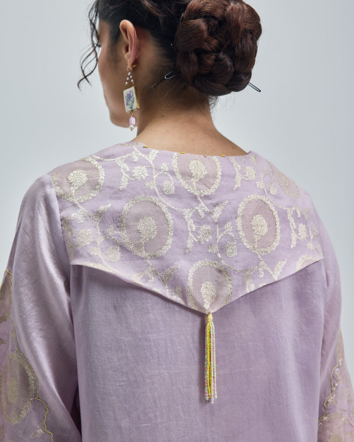 Leher Kurta - Antique Mauve