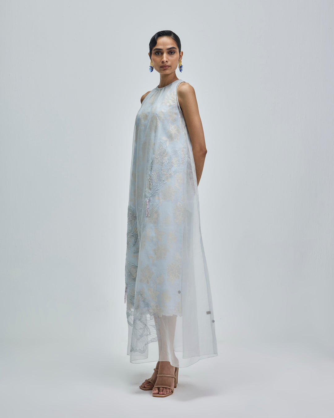 Amara Dress - Misty Blue