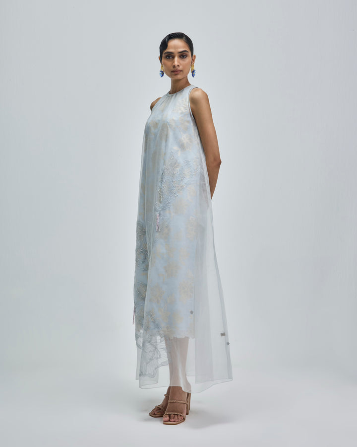 Amara Dress - Misty Blue