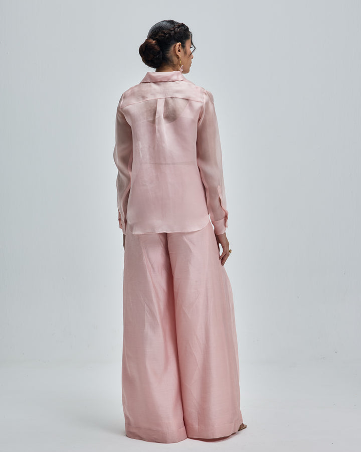 Organza Dog Shirt - Petal Pink