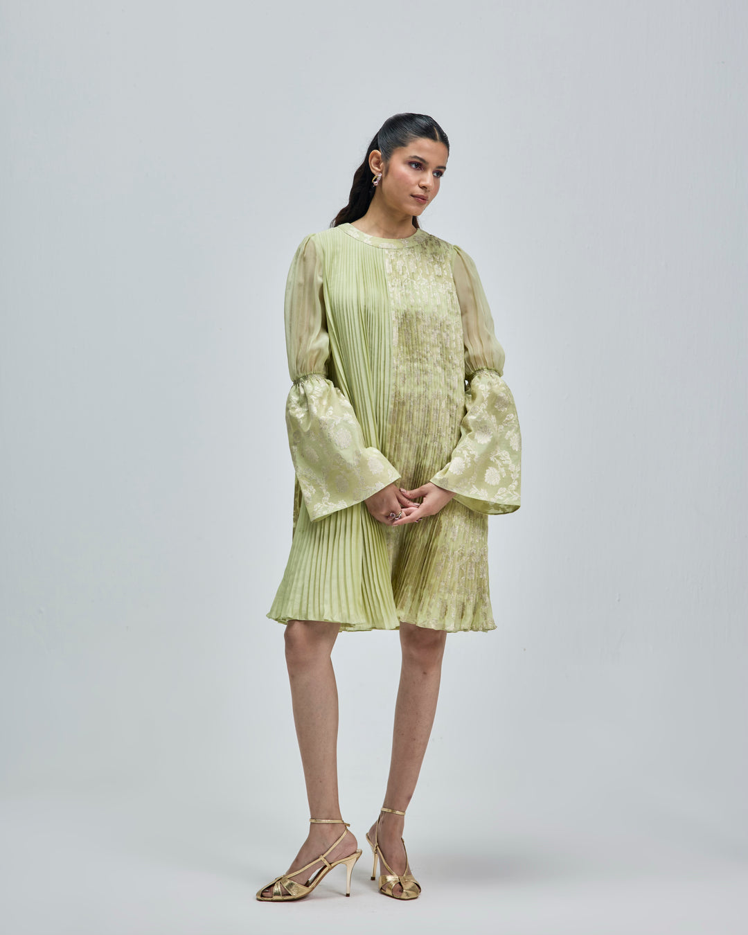 Naira Dress - Lime Pearl