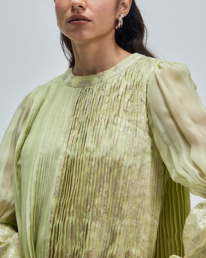Naira Dress - Lime Pearl