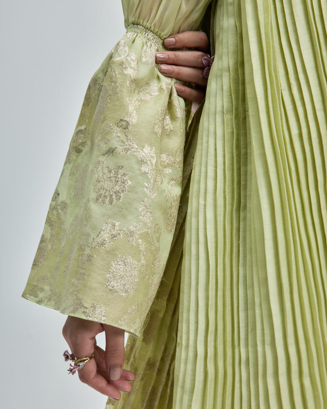 Naira Dress - Lime Pearl