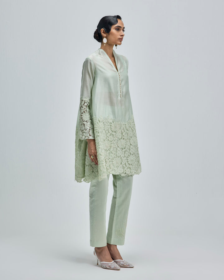 Neer Kurta - Willow Green