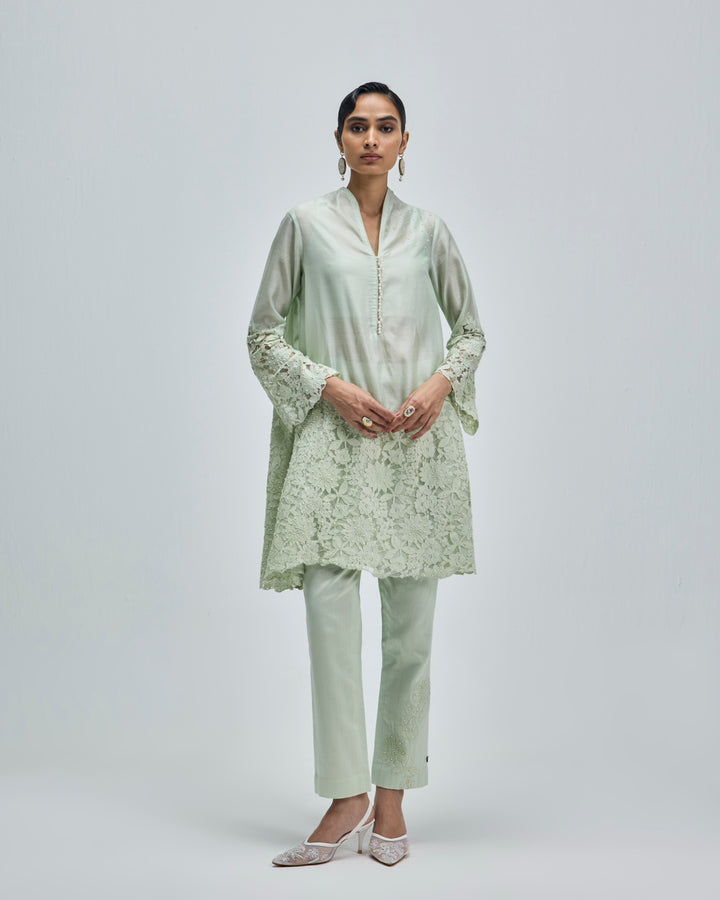 Neer Kurta - Willow Green