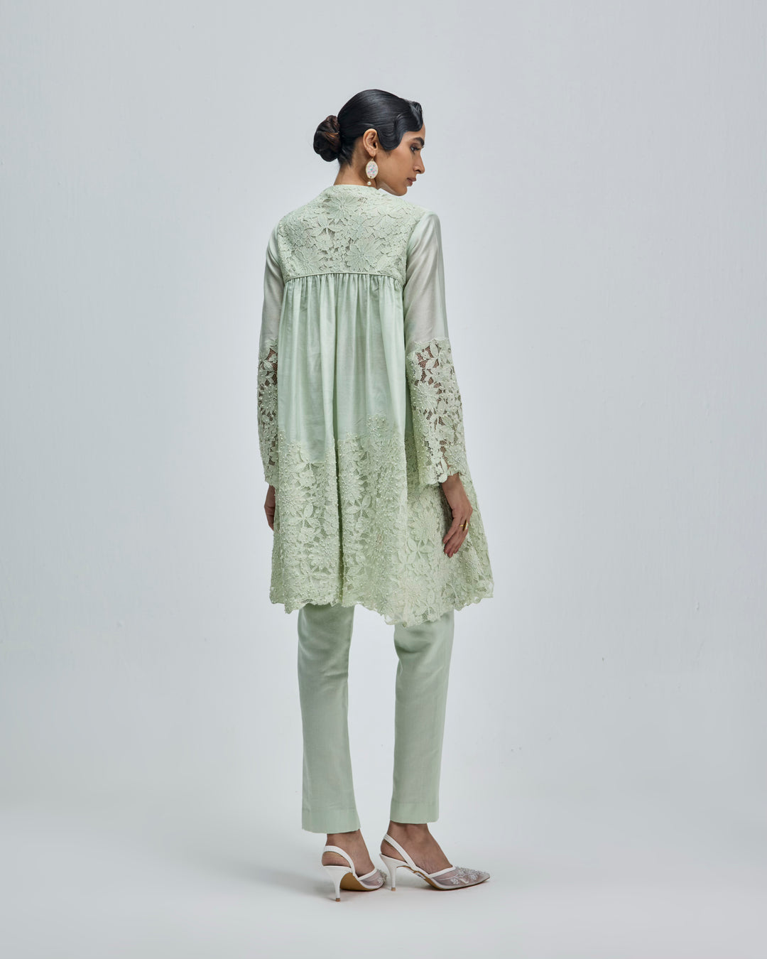 Neer Kurta - Willow Green