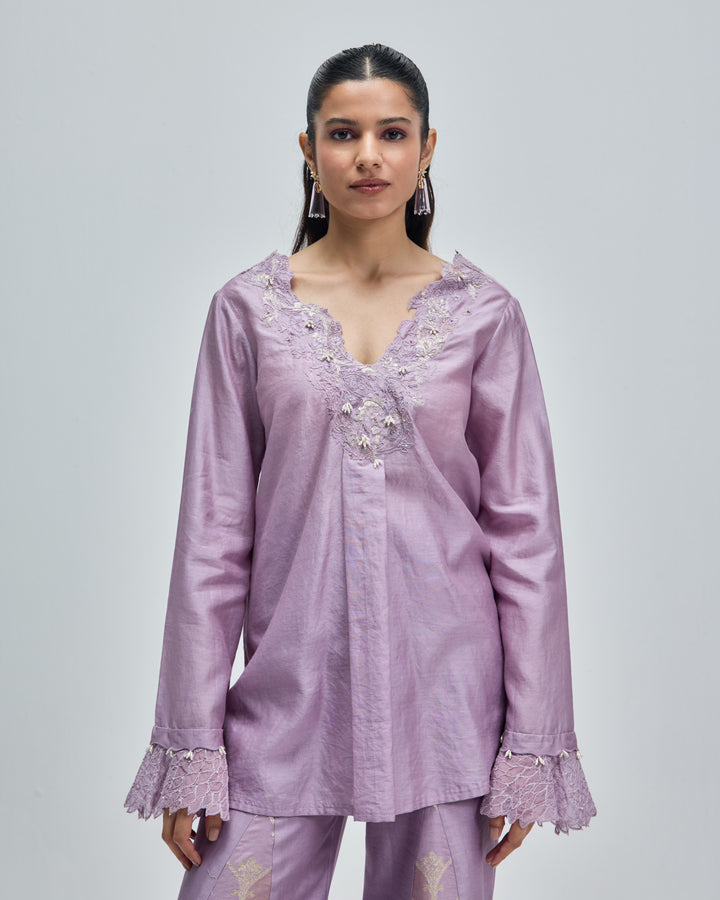 Mysa Top - Dusty Lavender