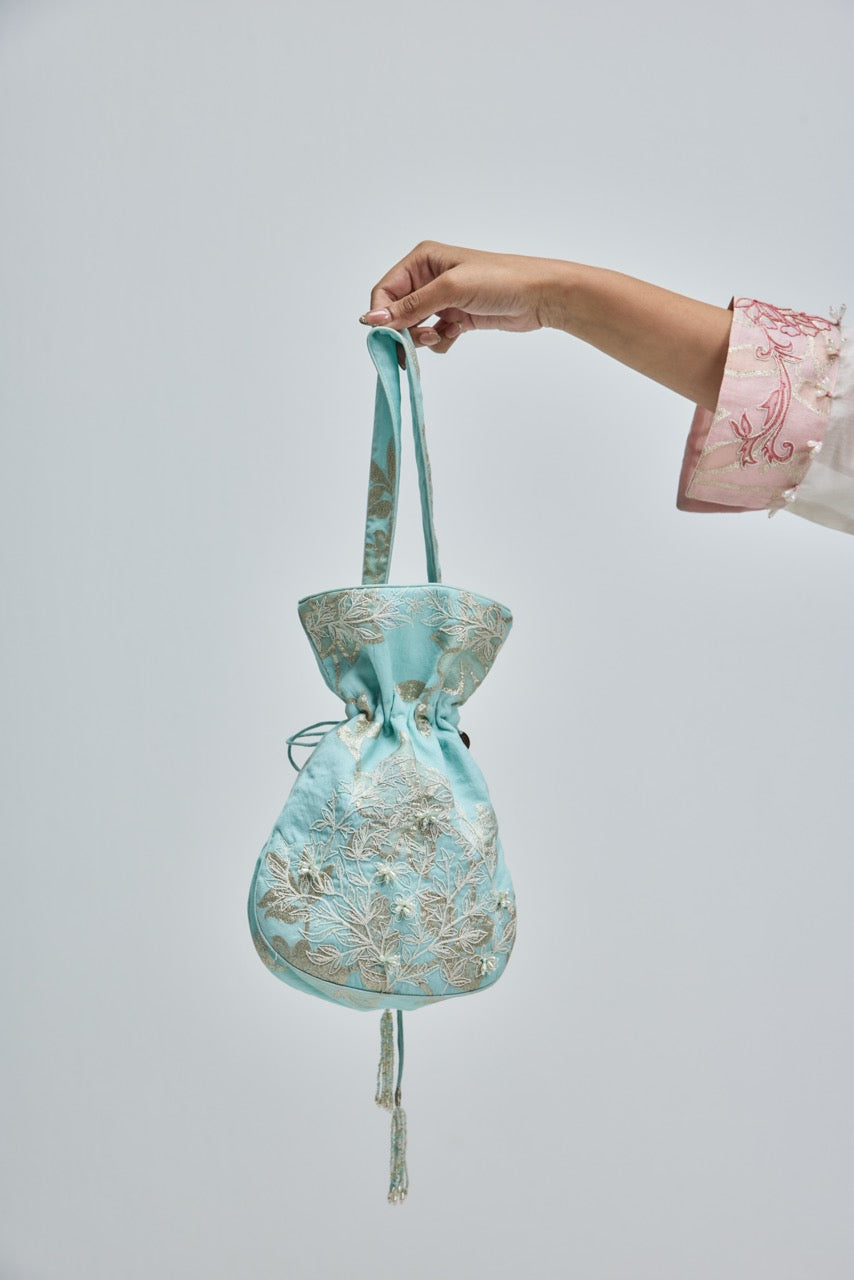 Saan Potli - Seafoam Blue