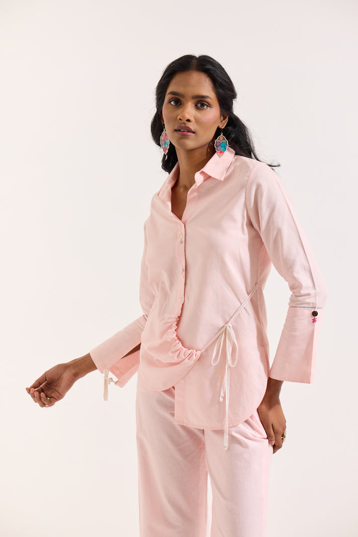 Pink Linen Shirt