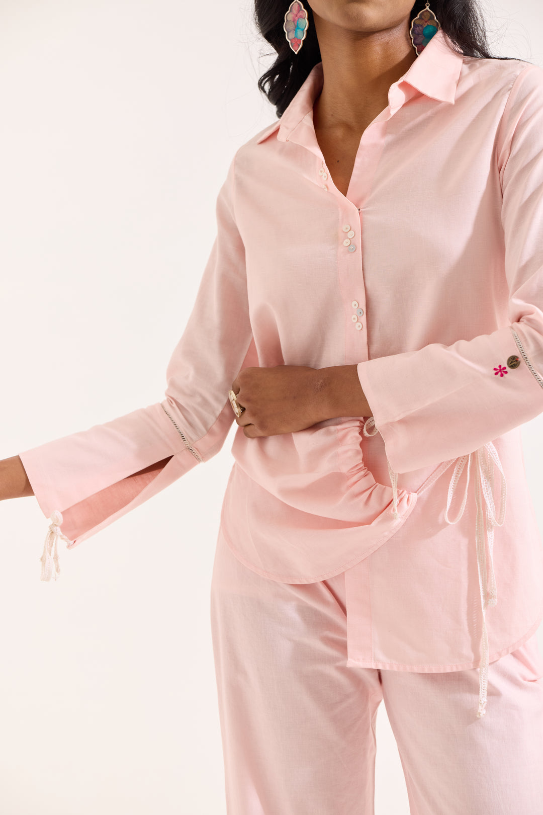 Pink Linen Shirt