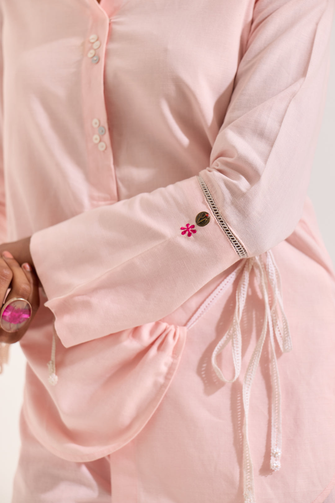 Pink Linen Shirt