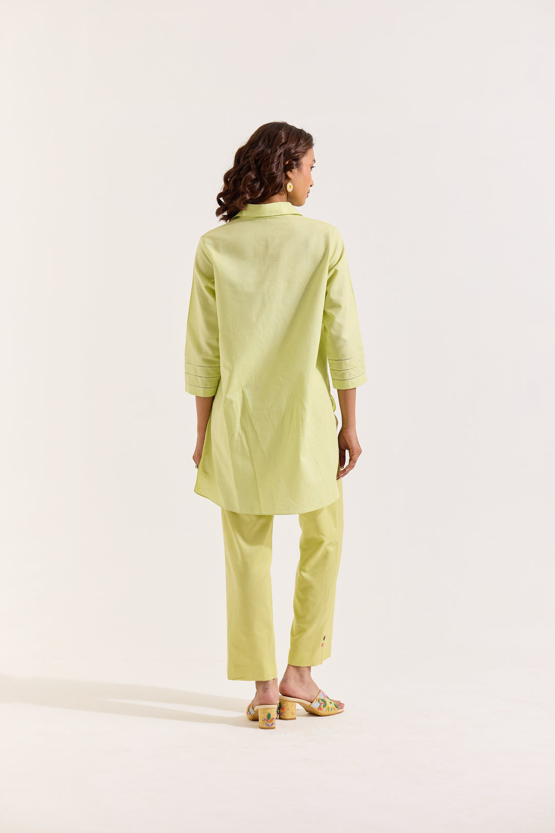 Green Chanderi Trouser