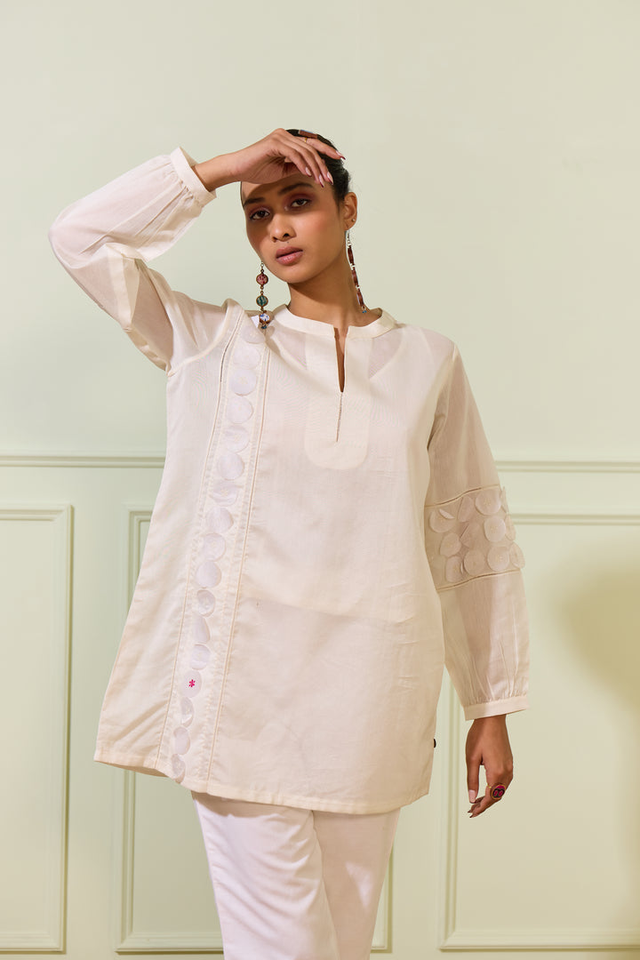 Ivory Ladder Lace Top