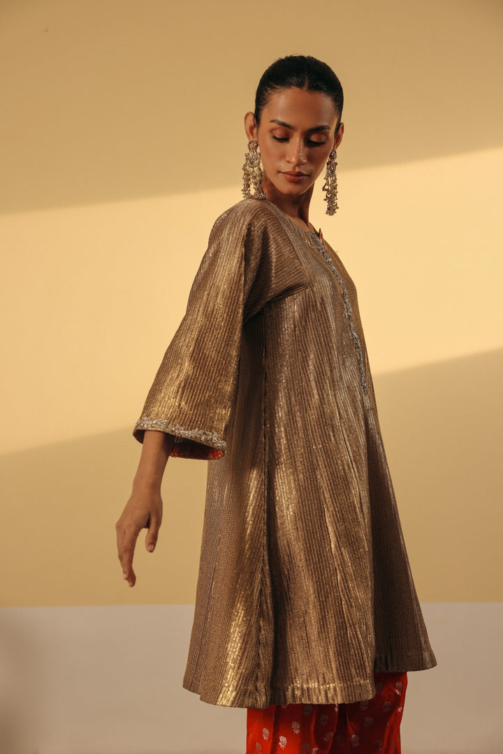 Gold Sequin Kurta
